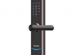 PHILIPS飛利浦電子鎖 7300-把手式智能門鎖-紅古銅